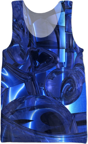 Blue Dreamscape Abstract Tank