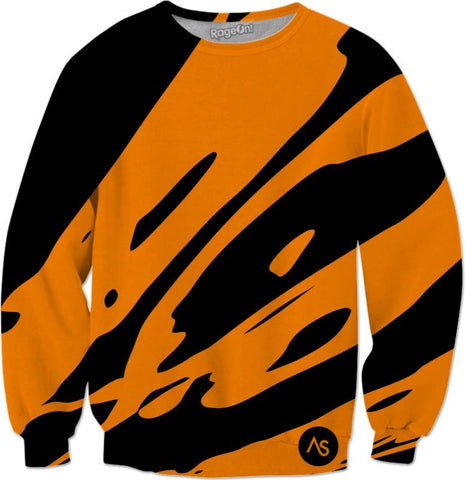 Orange Blacklight UV Reactive Sweatshirt