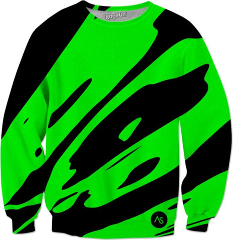 Lime Blacklight UV Reactive Sweatshirt