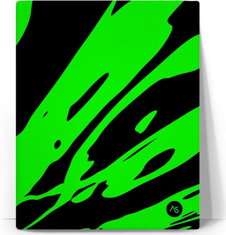Lime Blacklight UV Reactive Canvas Print