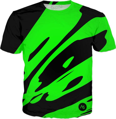 Lime Blacklight UV Reactive T-Shirt